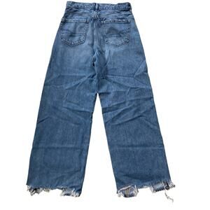 American Eagle Super High Rise Baggy Wide Leg Jeans Size 8